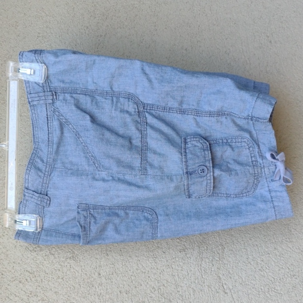 St. John's Bay Light Blue Cotton Cargo Shorts 12P - Picture 3 of 7